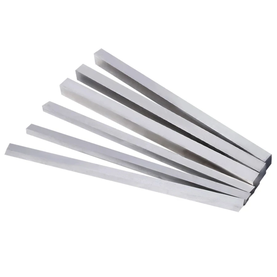 Outils de tour CNC, lame de couteau en acier blanc, barre carrée en acier à grande vitesse, bricolage opaque, 6x6x300, 8x300, 10x300, 12x300, 14x300, 16x300, 18x300