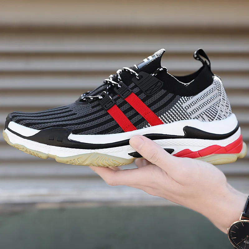 

Men's Sneakers Spring Fashion Daddy Shoes slip-on Light weight Breathable sock Shoes Men's Trainers Leisure Zapatillas Hombres