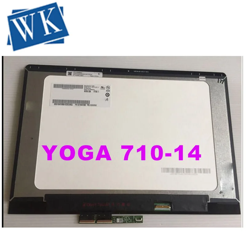 14 дюймов для lenovo Yoga710-14 Yoga 710 14 YOGA 710-14IKB B140HAN03.0 LP140WF7 lcd сенсорный экран в сборе 1920*1080