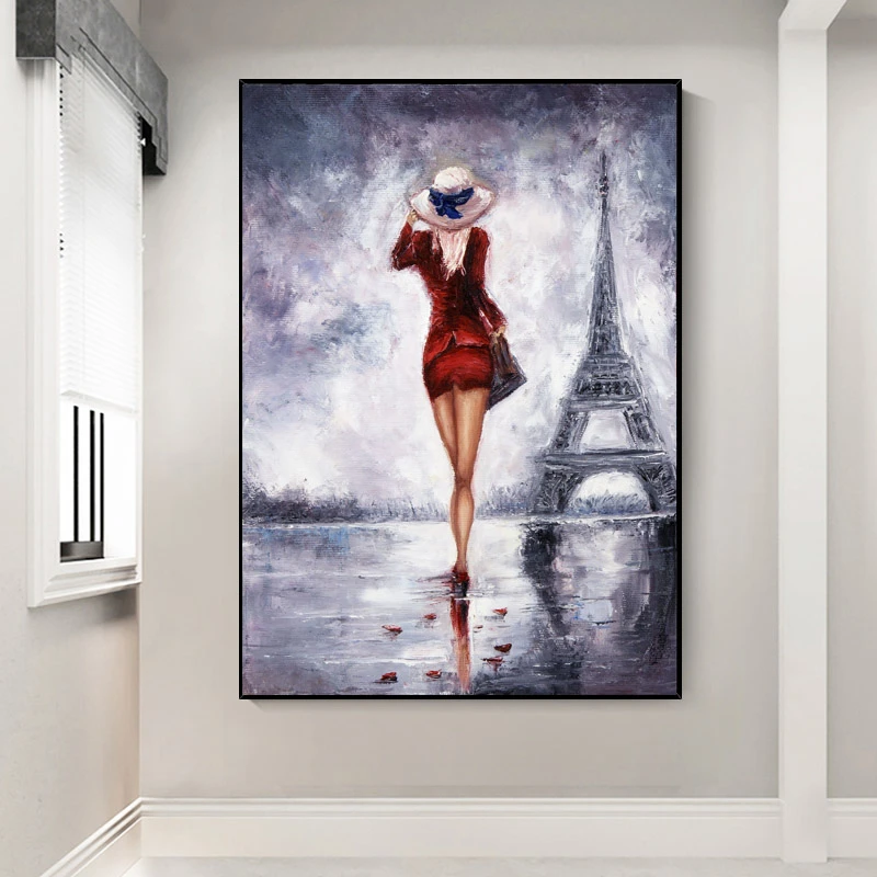 Met andere woorden Analist magneet Nordic Moderne Vrouw Met Rode Kleren Op Zoek Naar Liefde In Parijs  Afdrukken Cuadros Muur Art Canvas Voor Thuis Woonkamer decoratie|Schilderij  & Schoonschrift| - AliExpress