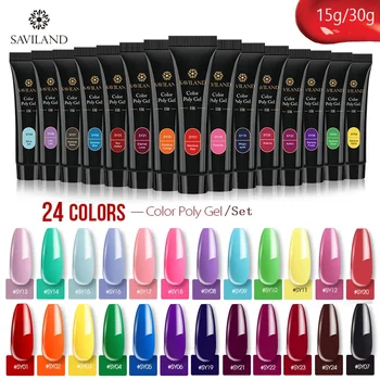 

SAVILAND Poly Gel Set UV Builder Gel Fast Extention Hard Gel Jelly Acrylic Crystal Poly Gel Slip Solution Nail Brush