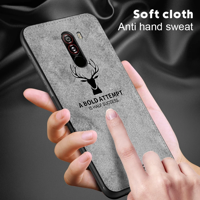 

Deer Patterned Phone Case For Xiaomi Mi 8 9 A2 A1 Lite Mi8 Mi9 Mi Mix 3 2S Max 3 Cloth Texture Back Cover For Xiaomi Mi 9 Cases