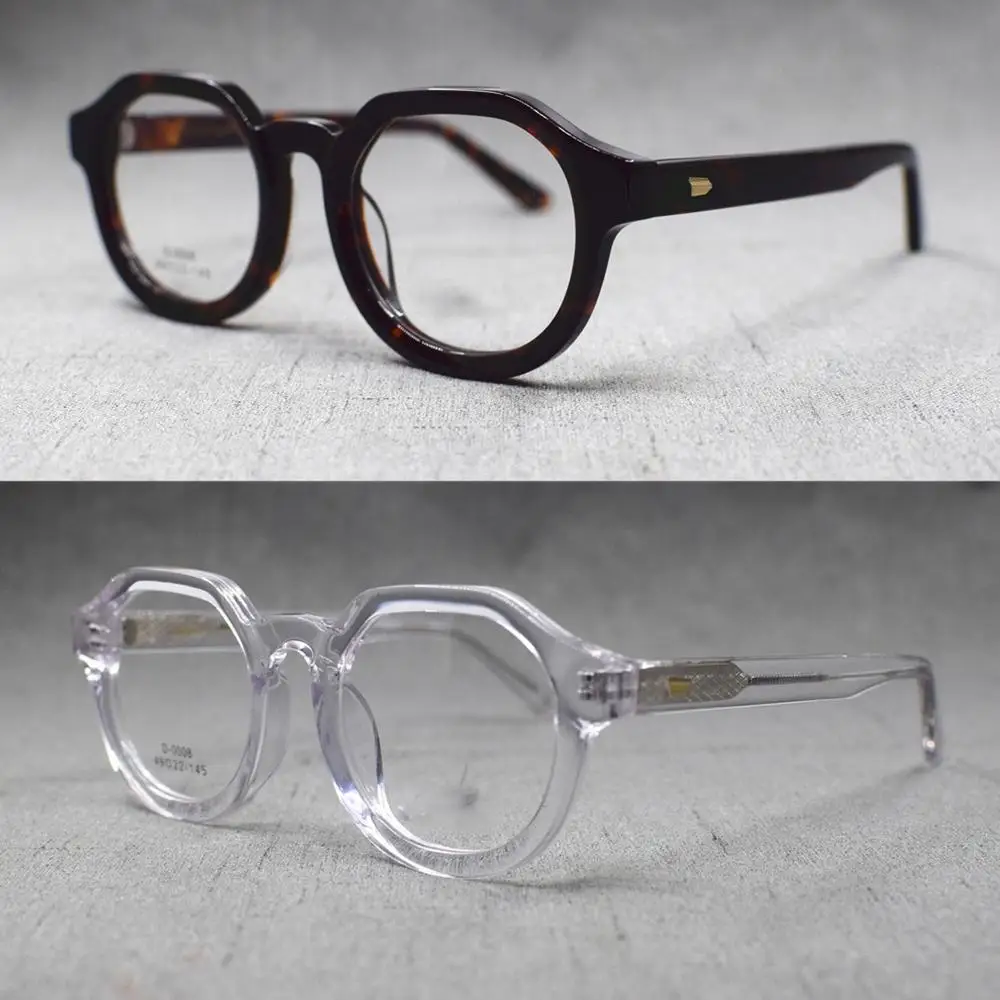 

Vintage Acetate Full Rim Oval Eyeglass Frames Men Women Rx Able Glasses Top Quality Optical Myopia JDA3210