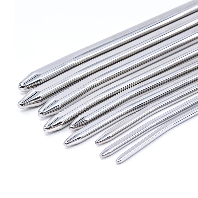 8 Size Steel Catheter Rod Penis Plug Urethral Sound Sex Toys Urethral Dilators Magic Wand For Men Gay Urethra Stimulation urethral dilator,silicone urethral dilator