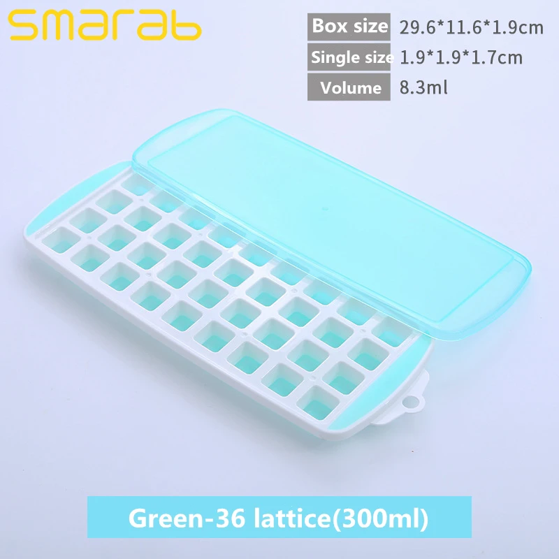 Green-36 lattice 21/36 форма для мороженого с крышкой, сделай сам, форма для шоколада, креативная силиконовая форма для льда, поднос для кухни, форма для мороженого, конфет, торта - Цвет: Green-36 lattice
