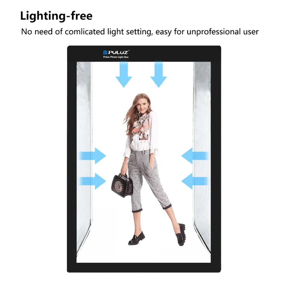 MAMEN 200 см/2 м Складная осветительная коробка для фотостудии Мягкая 6 LED панель