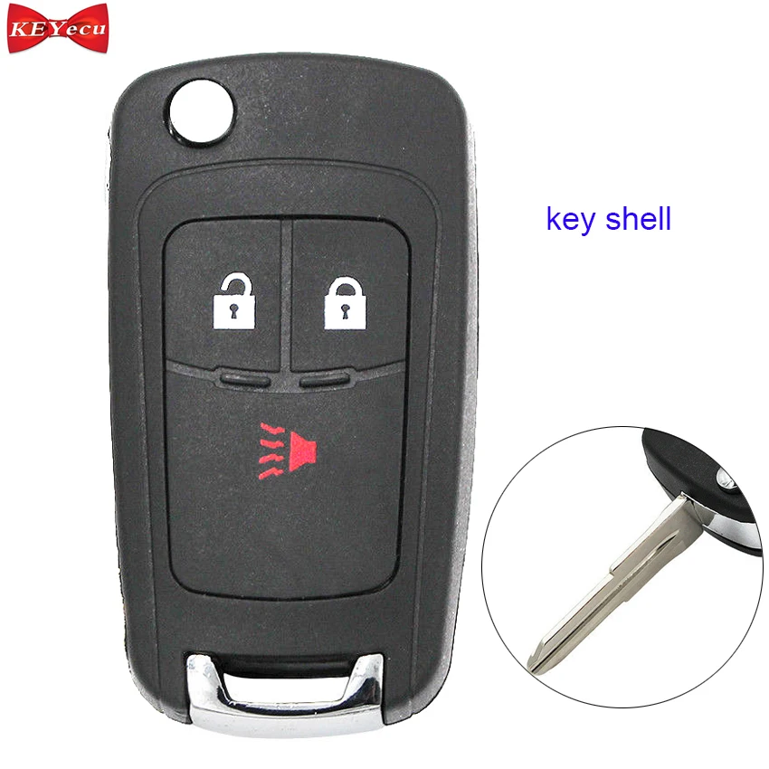 

KEYECU for Chevrolet Spark 2012 2013 2014 2015 2016 Remote Car Key Shell Case Fob Housing Cover 3 Button