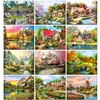 SDOYUNO 60x75cm Coloring By Numbers On Canvas Wilderness Lodge DIY Painting By Numbers For Adult Frameless Digital Painting Gift ► Photo 1/6