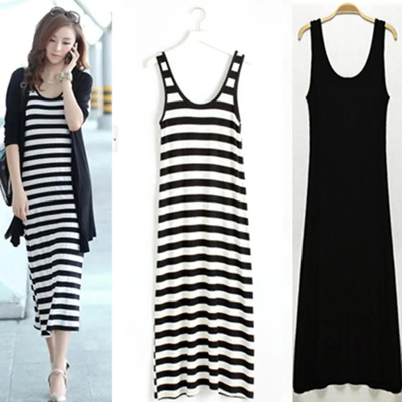 

Dress Summer 2020 Woman Dress Dresses Women Y2k Dress Regular Ankle-Length Sleeveless Solid Sheath