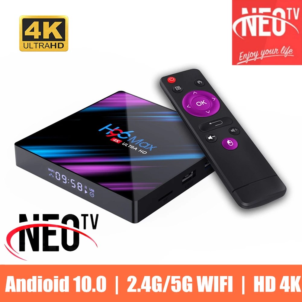 Приставка Смарт ТВ H96 MAX Android 9 0 NEO Pro Саудовская Аравия Португалия M3U|ТВ-приставки и