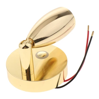 

RV Boat 12V 3W LED Bedside Reading Light Wall Surface Mount Golden Practical