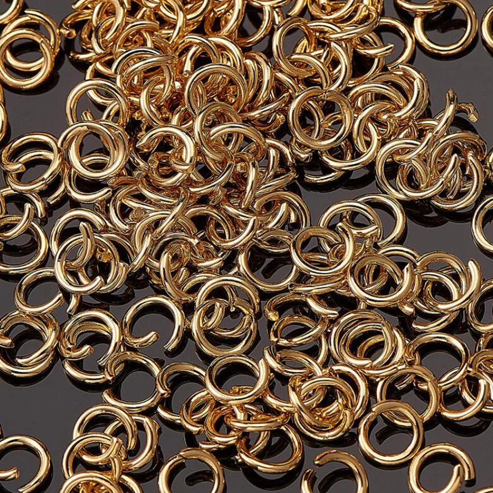 200Pcs 3/4/5/6/8mm 스테인레스 스틸 오픈 점프 링 DIY 쥬얼리에 대 한 분할 링 커넥터 액세서리 결과 용품 만들기