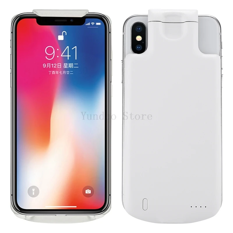 Для iPhone 6 6S 7 8 Plus X XS Max XR 5000mAh Универсальное регулируемое зарядное устройство чехол тонкий Банк питания чехол зарядка задняя крышка