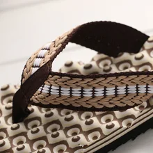 Новые стильные массажные тапочки; повседневные пляжные шлепанцы; Лидер продаж; мужские шлепанцы