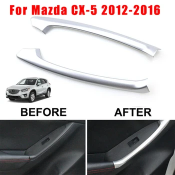 

Durable And Practical Chrome Interior Door Rear Armrest Cover Trim Strip For Mazda CX-5 CX5 2013-2016