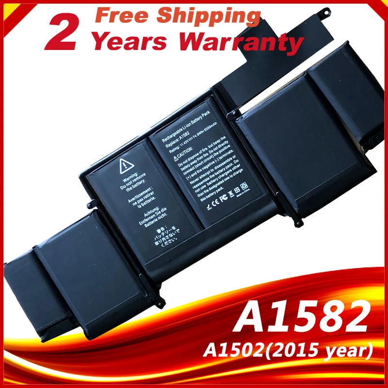 

11.42V New Original Laptop Battery A1582 for Apple MacBook Pro 13" Retina A1502 2015 year