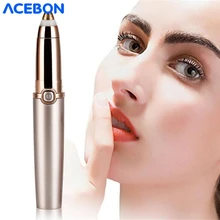 Электрический эпилятор для бровей, триммер для бровей, мини безболезненный эпилятор для бровей, для женщин, триммер для бровей, мини бритва, бритвы