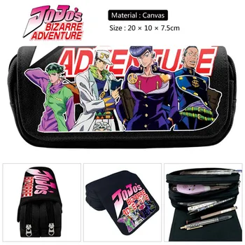 

Anime Jojo Bizarre Adventure Cosmetic Cases Pencil Holder Boys Girls Stationary Bag School Stationery Supplies Bags