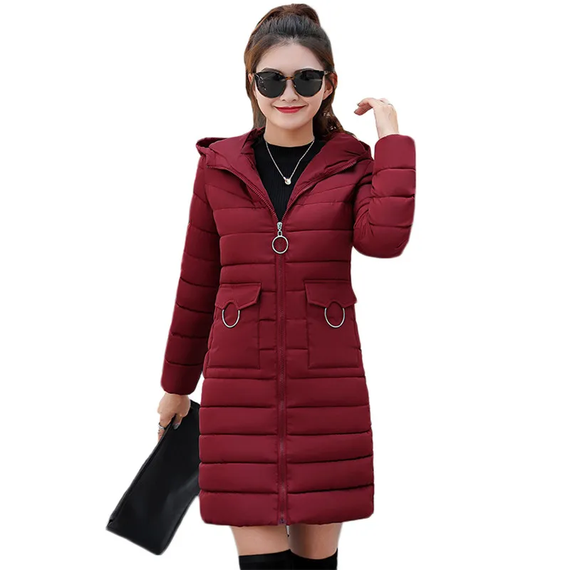 Cappotto Invernale Donna Nero Rosa Giallo M-3Xl Plus Size Parka Con Cappuccio 19 Pop Autunno Coreano Vogue Sciolto Slim Piumino Lungo Ld1088