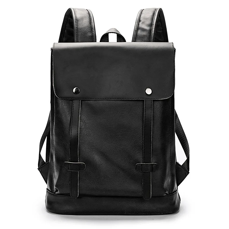 

Men's Shoulder Bag Korean Chaozhou Bag Retro Backpack College Style Middle School Student's Backpack Recreational Leather