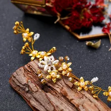 Европейская и американская Красивая повязка для волос головной убор из сплава из жемчуга Аксессуары для волос невесты прямые с фабрики свадебные фотографии