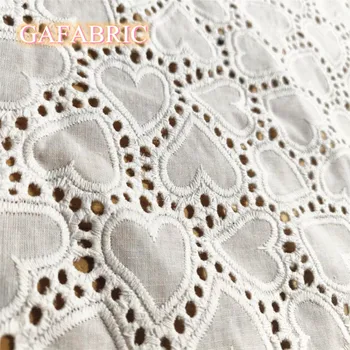 

130 cm width lace fabric pure Cotton Fabric Embroidered lace eyelet fabric 1Yard Eyelet Embroidery Swiss DIY Patchwork Fabric