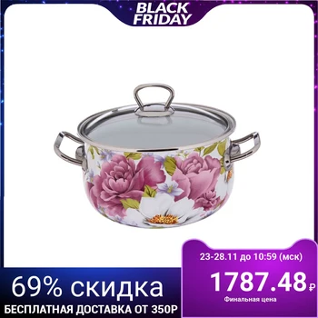 

Casserole "Peony" 3.1 L, glass lid