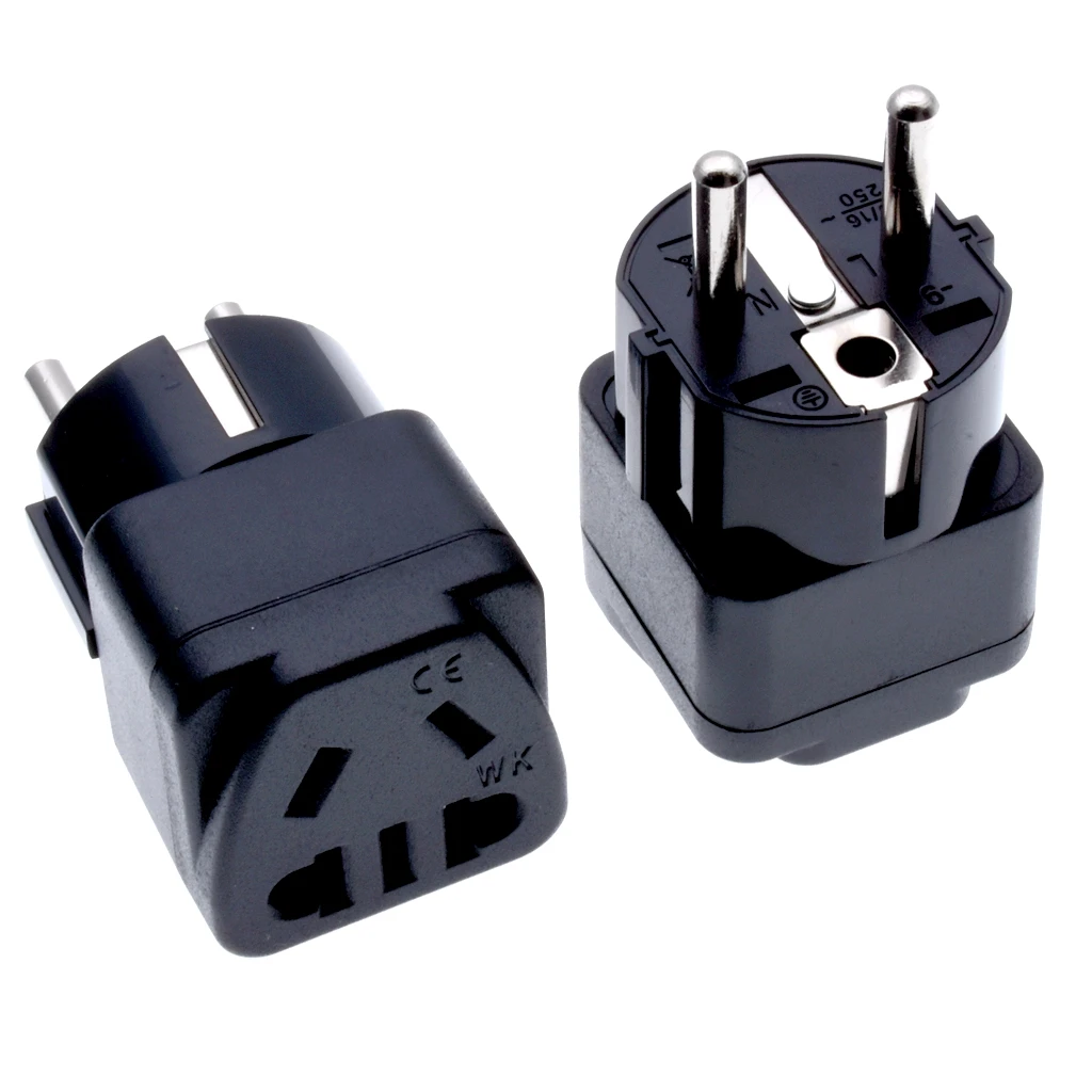 Adaptador de enchufe CN AU Australia Tipo I a tipo F, toma de corriente de carga, adaptador de de viaje europeo y coreano - AliExpress Mejoras para hogar
