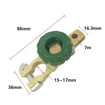 

1Pc Car Motorcycle Battery Terminal Link Quick Cut-off Switch Rotary Disconnect Isolator Car Truck Parts Battery Cut-off Switch