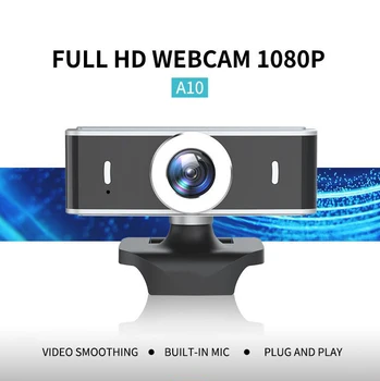 

HD 1080P Webcam With Microphone Manual Focus A10 Mini WebCamera For Computer PC For Live Webcam Broadcast Video Calling