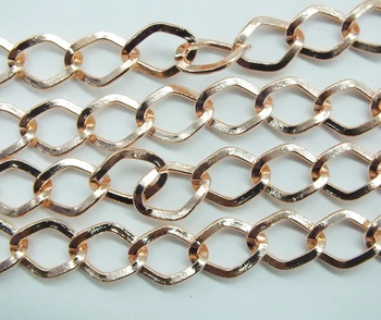 

Wholesale 100M/LOT .10X13MM Rose Gold Tone Links-Opened Flat DIY Jewelry Accessories Free Shipping