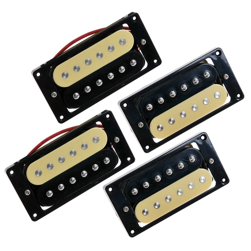 4 электрогитары пикапы 50/52 Зебра сталкиваются Humbucker двойной катушки пикап|Детали