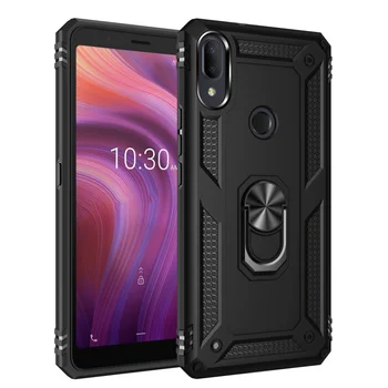 

30pcs/lot Anti-Shock Military Ring Stand Magnetic Car Holder Hard Case For Alcatel 3V 2019