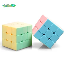 Cubo magico YJ YongJun конфеты Макаруны цвет 3x3x3 магический скоростной куб профессиональные магические игрушки для детей развивающие игрушки подарок