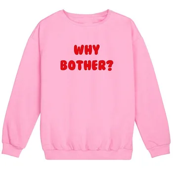 

Womens Fun Tumblr Hipster Swag Grunge Goth Top Cute Harajuku Sassy Slogan Top Why Bother Funny Sweatshirt