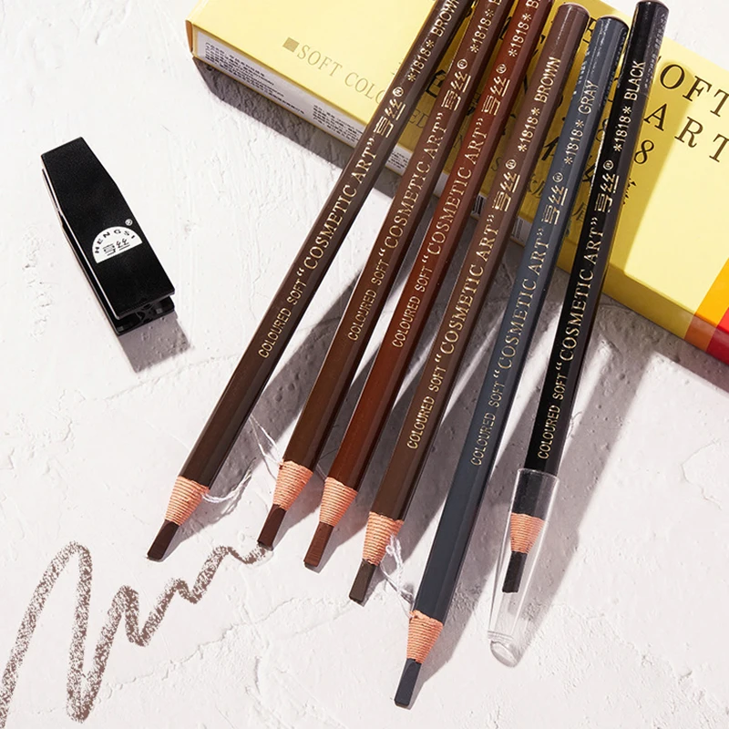 

3 Pcs/Set Eyebrow Pencil Waterproof Tattoo Pen Soft Coloured Long Lasting Natural Makeup Product Cosmetics Cheap Brand Wholesale