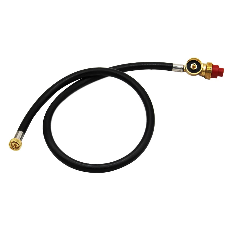 Fuel Propane Butane Gas Portable Camping Stove Replacement 3FT Regulator with Hose Convert to 1 lb Propane Bottle