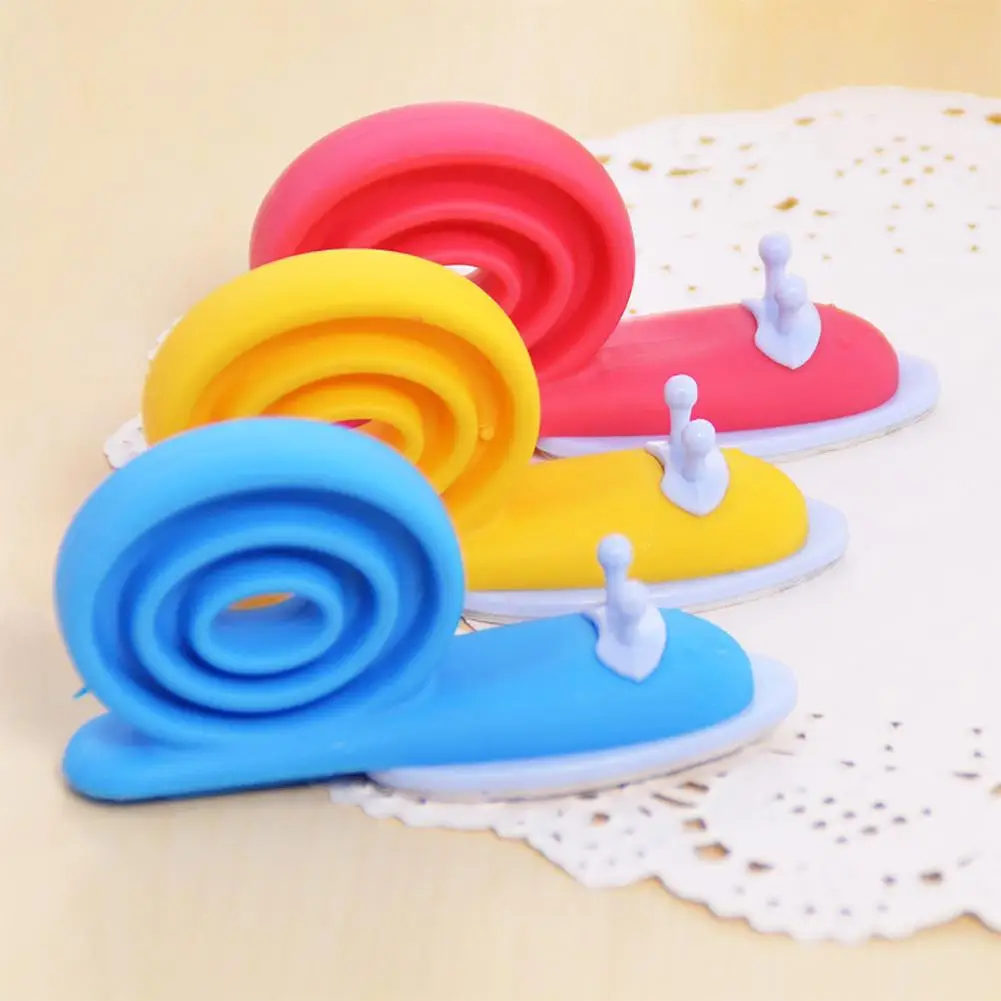 3Pcs Soft Safety Door Stopper Multicolor Snail Shape Anti-folder Proof Pinch Baby Safety Door Stopper Lock