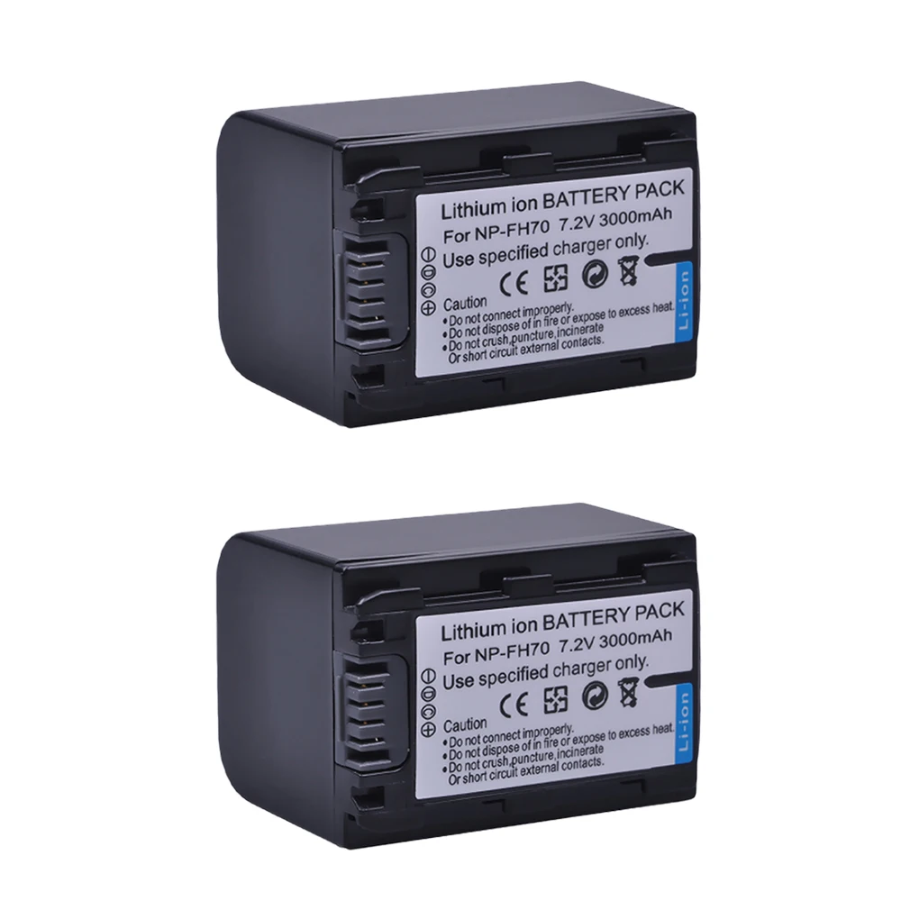 

3000mAh NP-FH70 Battery for Sony NP-FH100 FH60 FH70 NP-FH90 and Sony DCR-DVD650 DCR-HC20 DCR-HC21 DCR-HC48 DCR-HC62 DCR-SR42