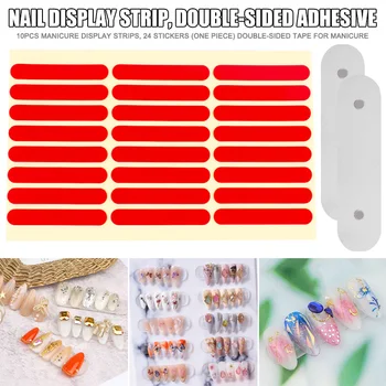 Online Nagel Doppel-seite Klebeband Oder Falsche Nägel Tipps Display Zeigen Ständer Halter Nail Art Display Board Salon Werkzeuge KG66