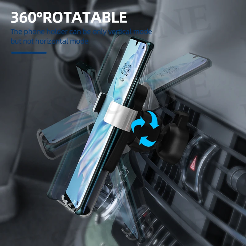 Гравитационный Автомобильный держатель для телефона, крепление на вентиляционное отверстие, универсальный держатель для мобильного смартфона для телефона в автомобиле, поддержка для samsung S10 S9