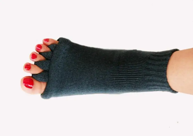 1 пара носков с пятью пальцами ортопедические разделители для пальцев ног корректор большого пальца ортопедическая вальгусная деформация коррекция осанки эктропион