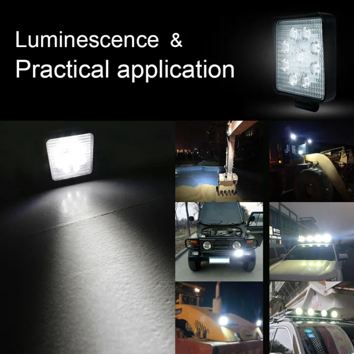 27 Вт квадратный точечный светодиодный внедорожный свет супер яркий вождения Туман Лодка лампы для работы TSH магазин