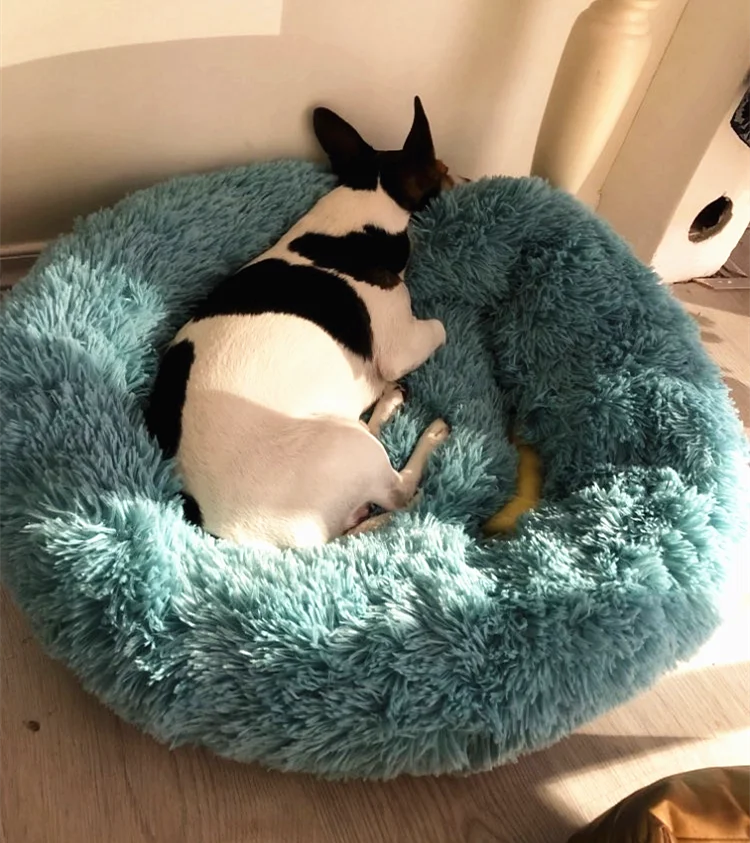Long Plush Super Soft Dog Bed Pet Kennel Round Sleeping Bag Lounger Cat House Winter Warm Sofa Basket for Small Medium Large Dog Long Plush Super Soft Dog Bed Pet Kennel Round Sleeping Bag Lounger Cat House Winter Warm Sofa Basket for Small Medium Large Dog