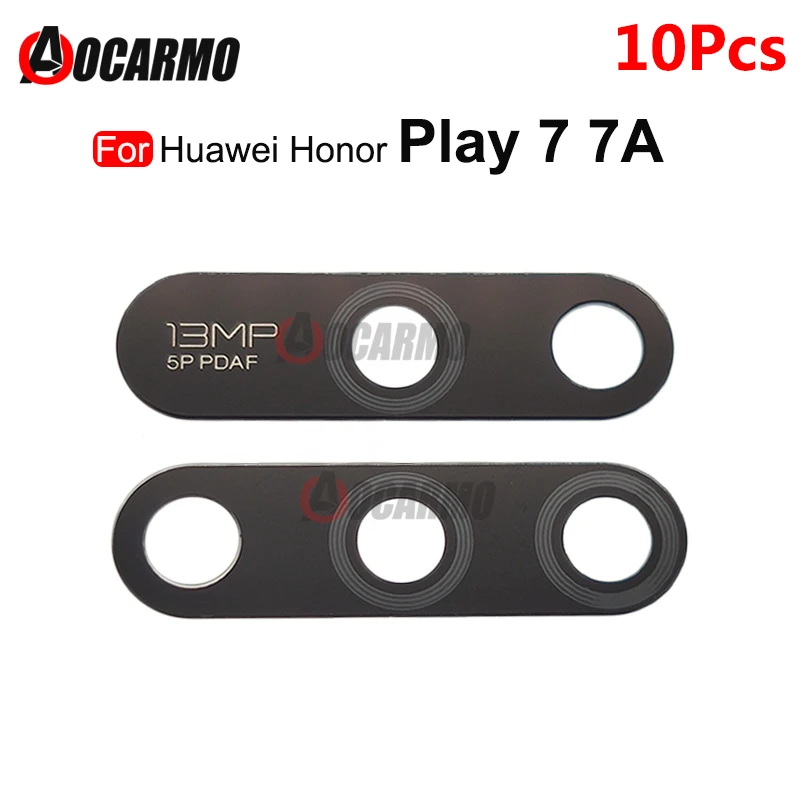 10 шт. стекло для объектива задней камеры с наклейкой Huawei Honor Play 7 7A запасные части