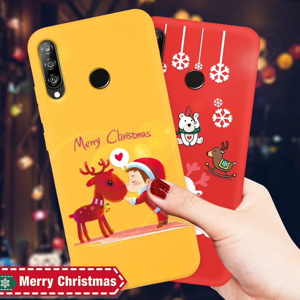 Счастливого Рождества мягкий чехол для Huawei Honor 9X 8X 20 Lite 20i 10i 10 P20 P30 P smart Plus 2019 милый