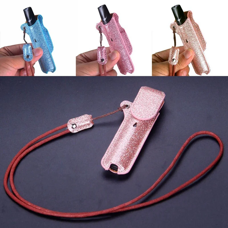 Блестящий кожаный чехол для хранения Vape Pod с ремешком, Карманный чехол для переноски, сумка для RELX, аксессуары для электронных сигарет