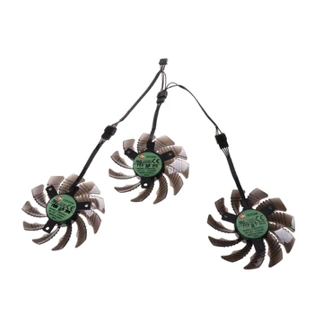 

3 Pcs 12V Graphics Card Cooling Fan 4Pin For Gigabyte GTX1050 1060 1070 1080