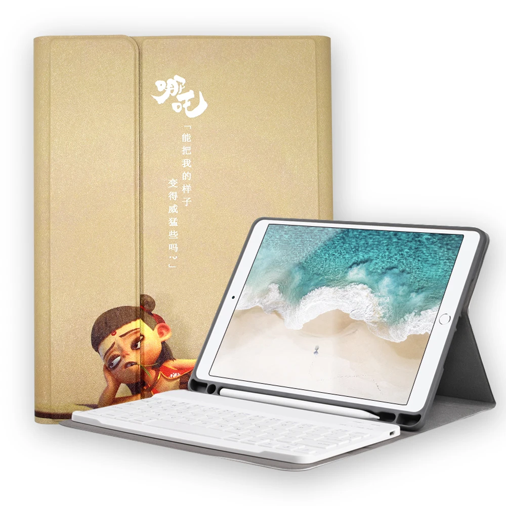 Silicone Soft Back stand for iPad 5/6th 9.7'' Air1 Air2 Bluetooth Keyboard cover case for iPad 10.2'' Air3 10.5 - Цвет: 2019 iPad7 10.2