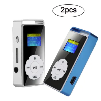 

Music Display2pcs USB Digital MP3 Player LCD Screen Support Micro SD TF Card 32G Mirror Music Medias Music MP3 Displayer-L828